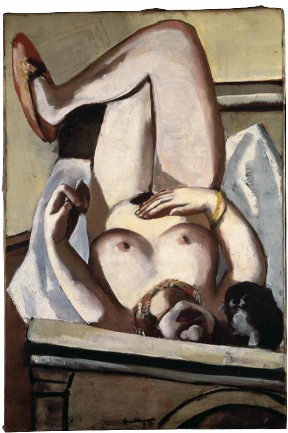 Nudo femminile con cane, 1927 - Museum Wiesbaden